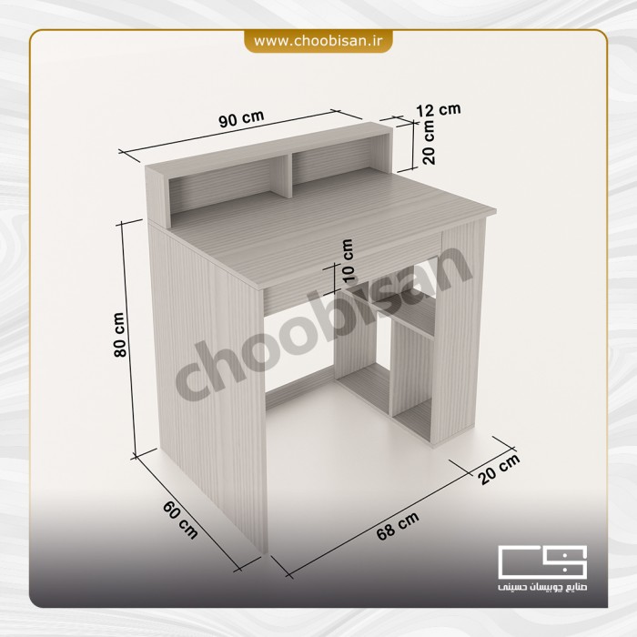 میز تحریر تک کشو تک طاقچه 